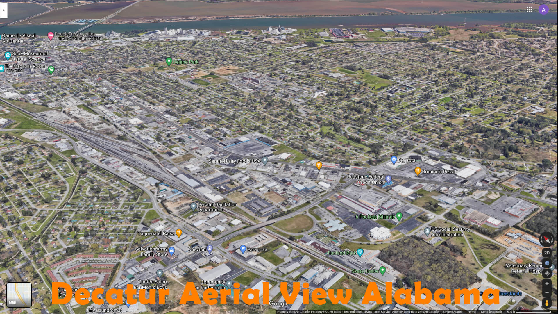 Decatur Aerial View Alabama